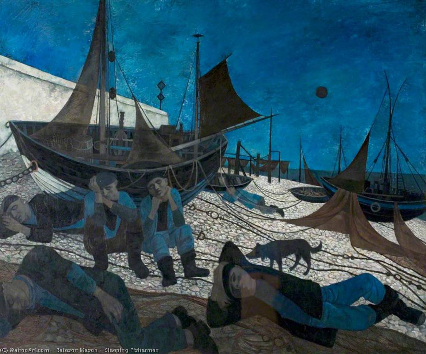 Wikioo.org - The Encyclopedia of Fine Arts - Painting, Artwork by Bateson Mason - Sleeping Fishermen