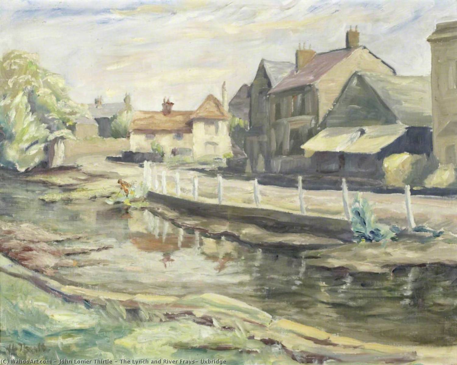 Wikioo.org - The Encyclopedia of Fine Arts - Painting, Artwork by John Lomer Thirtle - The Lynch and River Frays, Uxbridge