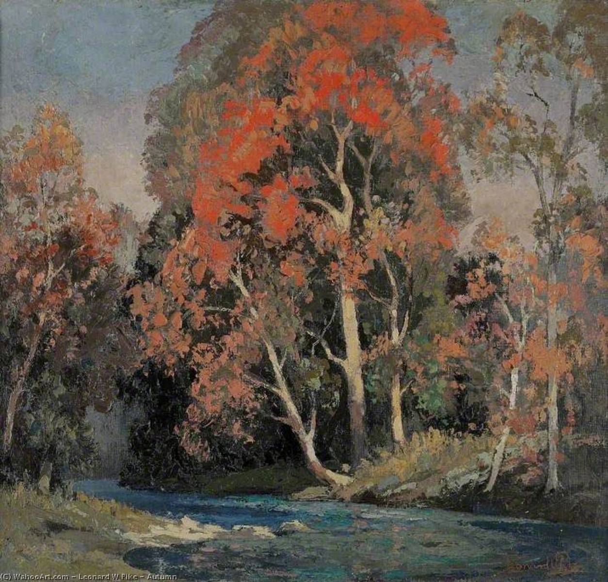 Wikioo.org - The Encyclopedia of Fine Arts - Painting, Artwork by Leonard W Pike - Autumn
