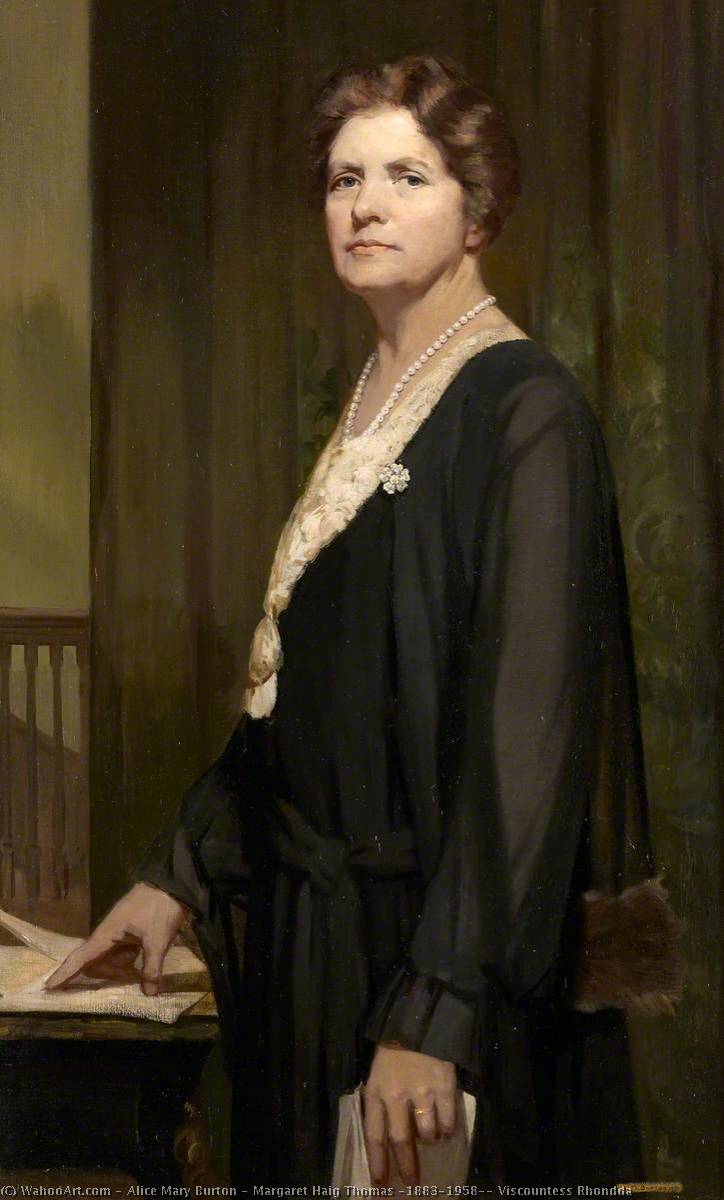 Wikioo.org - The Encyclopedia of Fine Arts - Painting, Artwork by Alice Mary Burton - Margaret Haig Thomas (1883–1958), Viscountess Rhondda