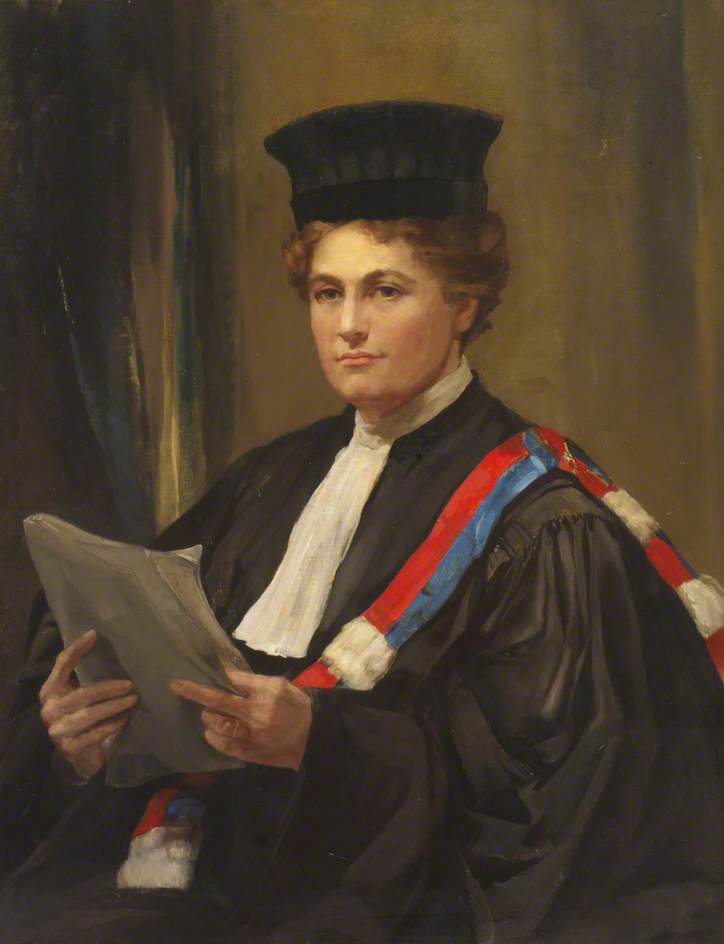 Wikioo.org - The Encyclopedia of Fine Arts - Painting, Artwork by Alice Mary Burton - Professor Caroline Spurgeon (1869–1942)