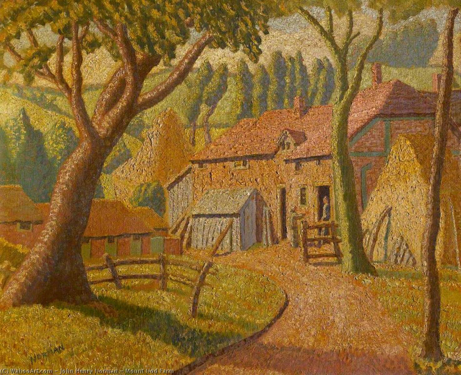 Wikioo.org - The Encyclopedia of Fine Arts - Painting, Artwork by John Henry Norman - Mount Nod Farm
