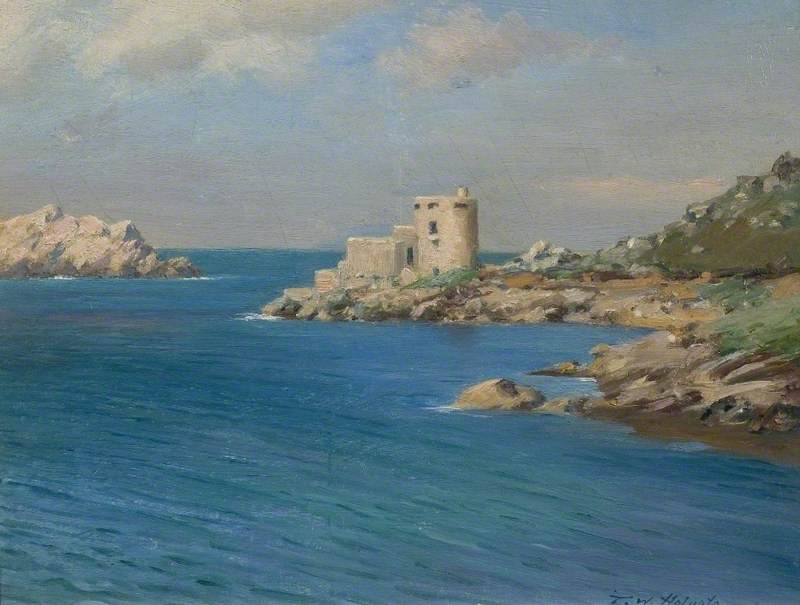 Wikioo.org - The Encyclopedia of Fine Arts - Painting, Artwork by Thomas Wood Holgate - Cromwell Castle, Tresco, Isles of Scilly