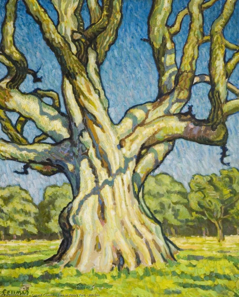 Wikioo.org - The Encyclopedia of Fine Arts - Painting, Artwork by Gerard Ceunis - Tree in Priory Park, Hitchin