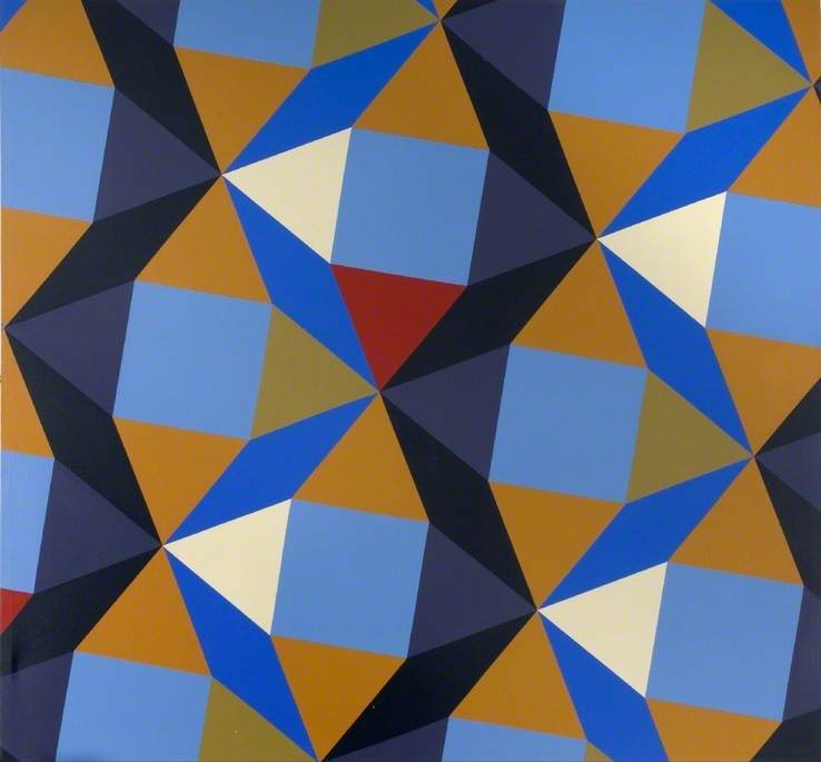 Wikioo.org - The Encyclopedia of Fine Arts - Painting, Artwork by Bashir Makhoul - Red Triangle