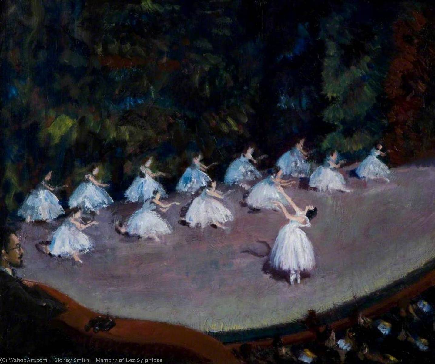 Wikioo.org - The Encyclopedia of Fine Arts - Painting, Artwork by Sidney Smith - Memory of Les Sylphides