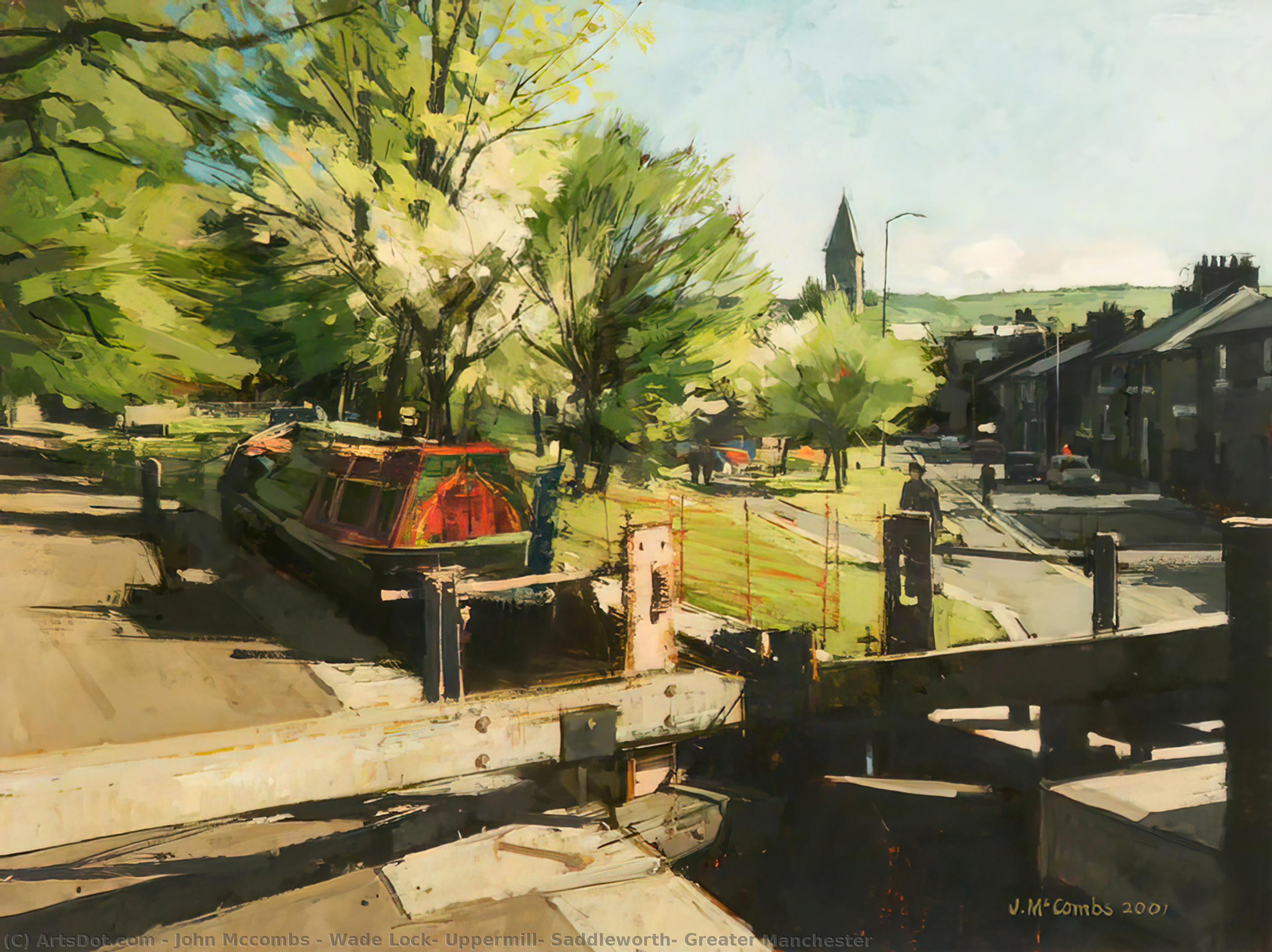 Wikioo.org - The Encyclopedia of Fine Arts - Painting, Artwork by John Mccombs - Wade Lock, Uppermill, Saddleworth, Greater Manchester