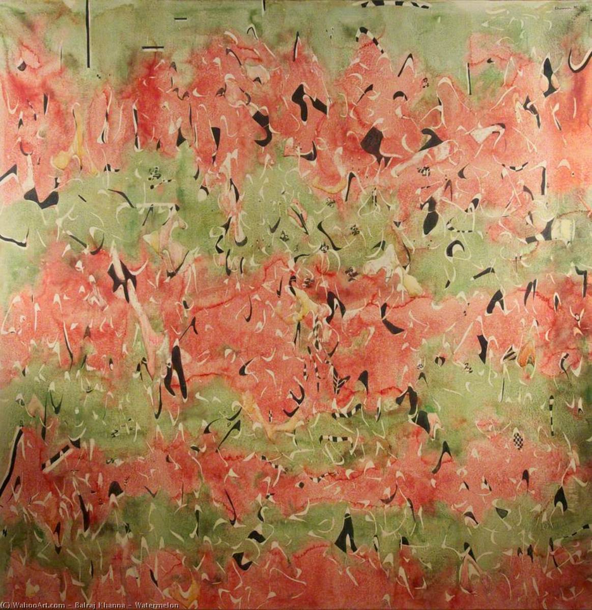 Wikioo.org - The Encyclopedia of Fine Arts - Painting, Artwork by Balraj Khanna - Watermelon
