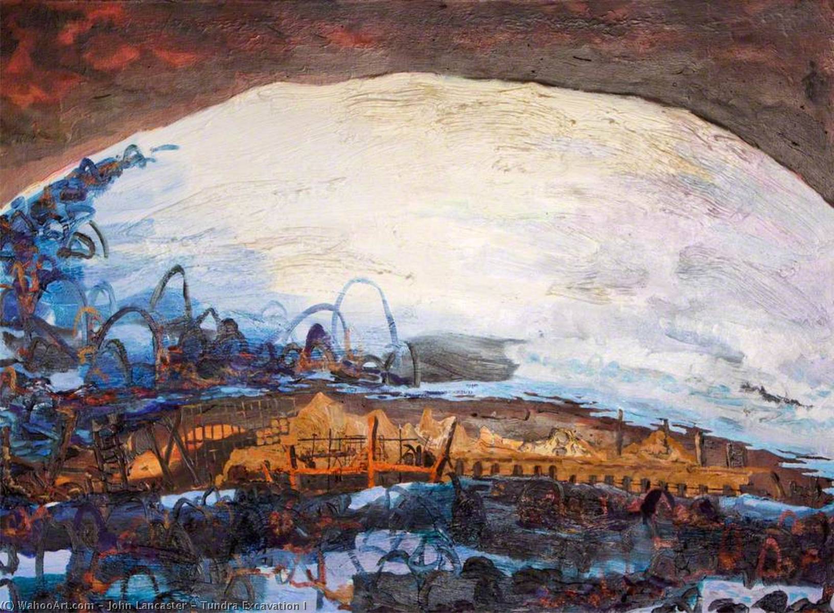 Wikioo.org - The Encyclopedia of Fine Arts - Painting, Artwork by John Lancaster - Tundra Excavation I