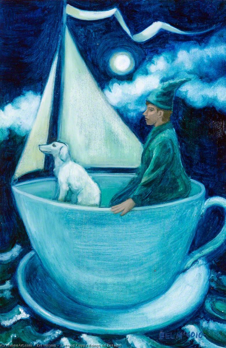 Wikioo.org - The Encyclopedia of Fine Arts - Painting, Artwork by Bel Mccoig - Evening Cuppa Brings on Dreams