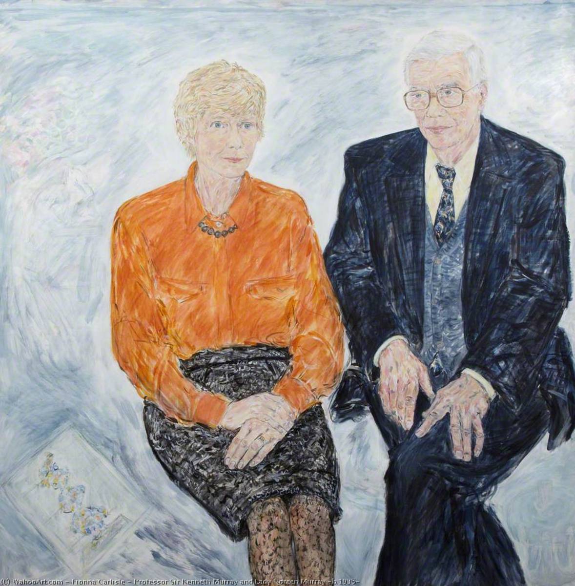 Wikioo.org - The Encyclopedia of Fine Arts - Painting, Artwork by Fionna Carlisle - Professor Sir Kenneth Murray and Lady Noreen Murray (b.1935)