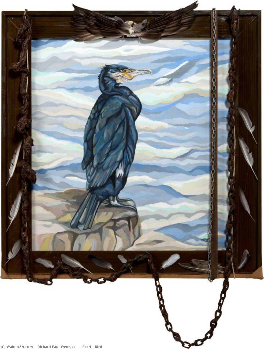WikiOO.org - אנציקלופדיה לאמנויות יפות - ציור, יצירות אמנות Richard Paul Wemyss - 'Scarf' Bird