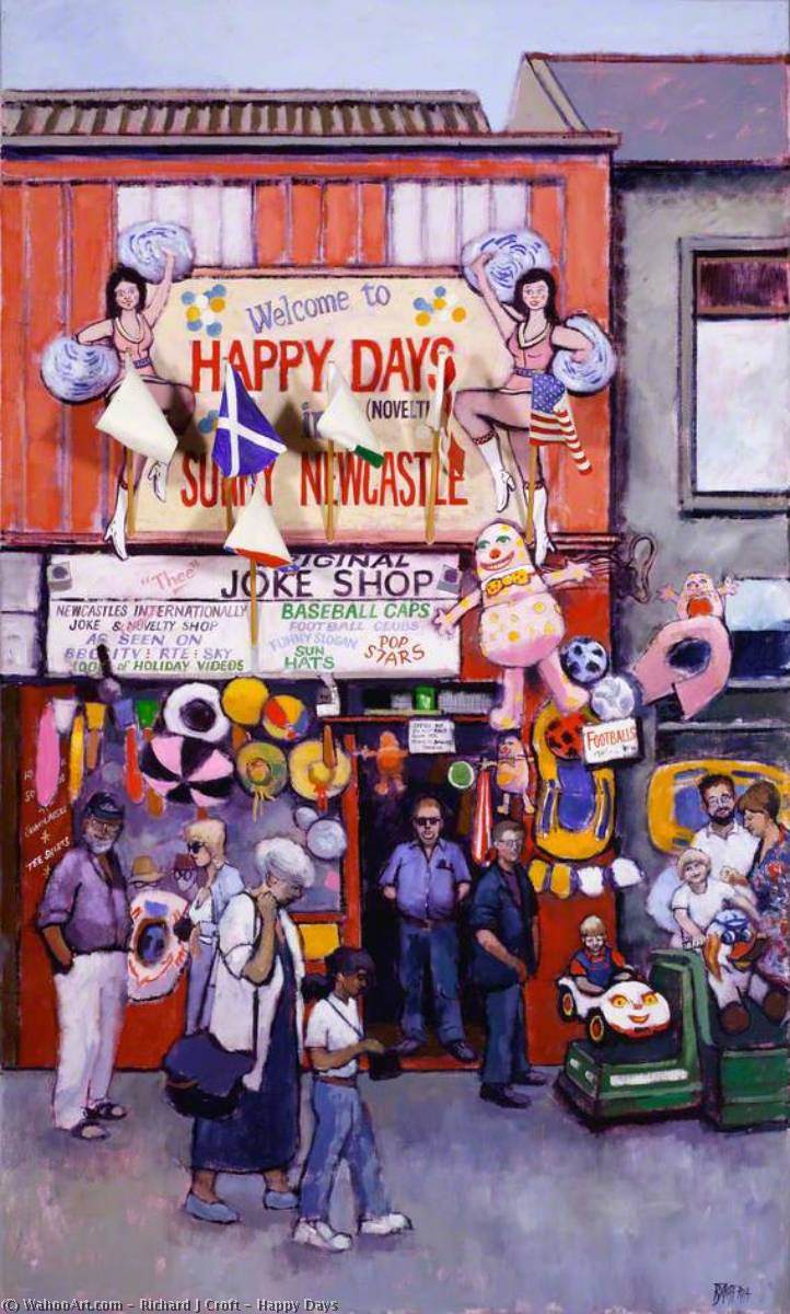 Wikioo.org - Bách khoa toàn thư về mỹ thuật - Vẽ tranh, Tác phẩm nghệ thuật Richard J Croft - Happy Days