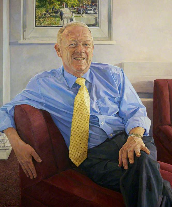 Wikioo.org - The Encyclopedia of Fine Arts - Painting, Artwork by Alastair Christian Adams - Professor Stephen Tomlinson, Vice Chancellor of the University of Wales College of Medicine