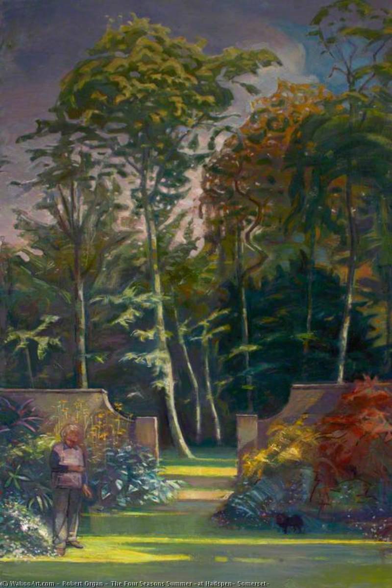 WikiOO.org - دایره المعارف هنرهای زیبا - نقاشی، آثار هنری Robert Organ - The Four Seasons Summer (at Hadspen, Somerset)