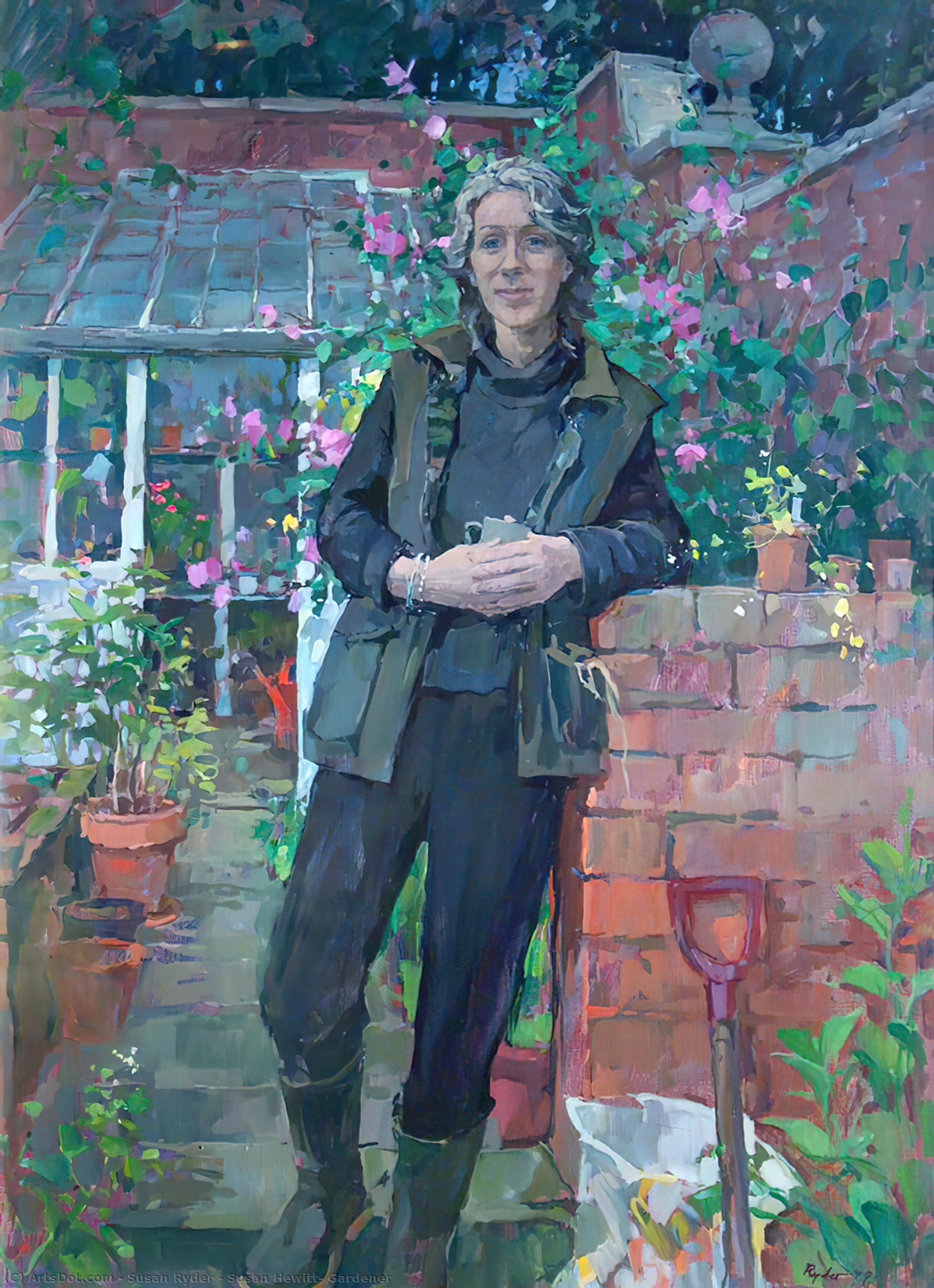 Wikioo.org - The Encyclopedia of Fine Arts - Painting, Artwork by Susan Ryder - Susan Hewitt, Gardener