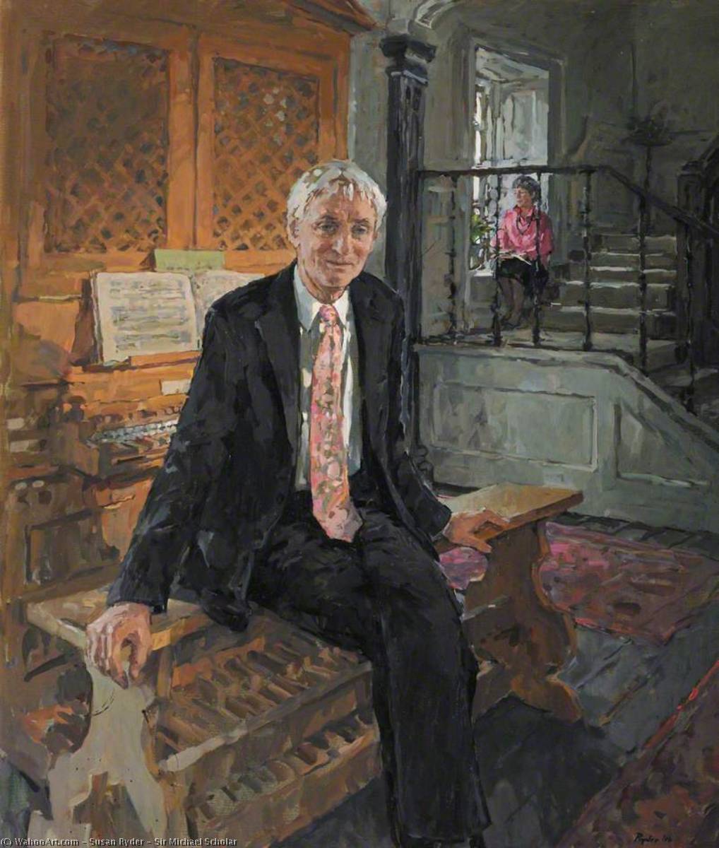 Wikioo.org - The Encyclopedia of Fine Arts - Painting, Artwork by Susan Ryder - Sir Michael Scholar