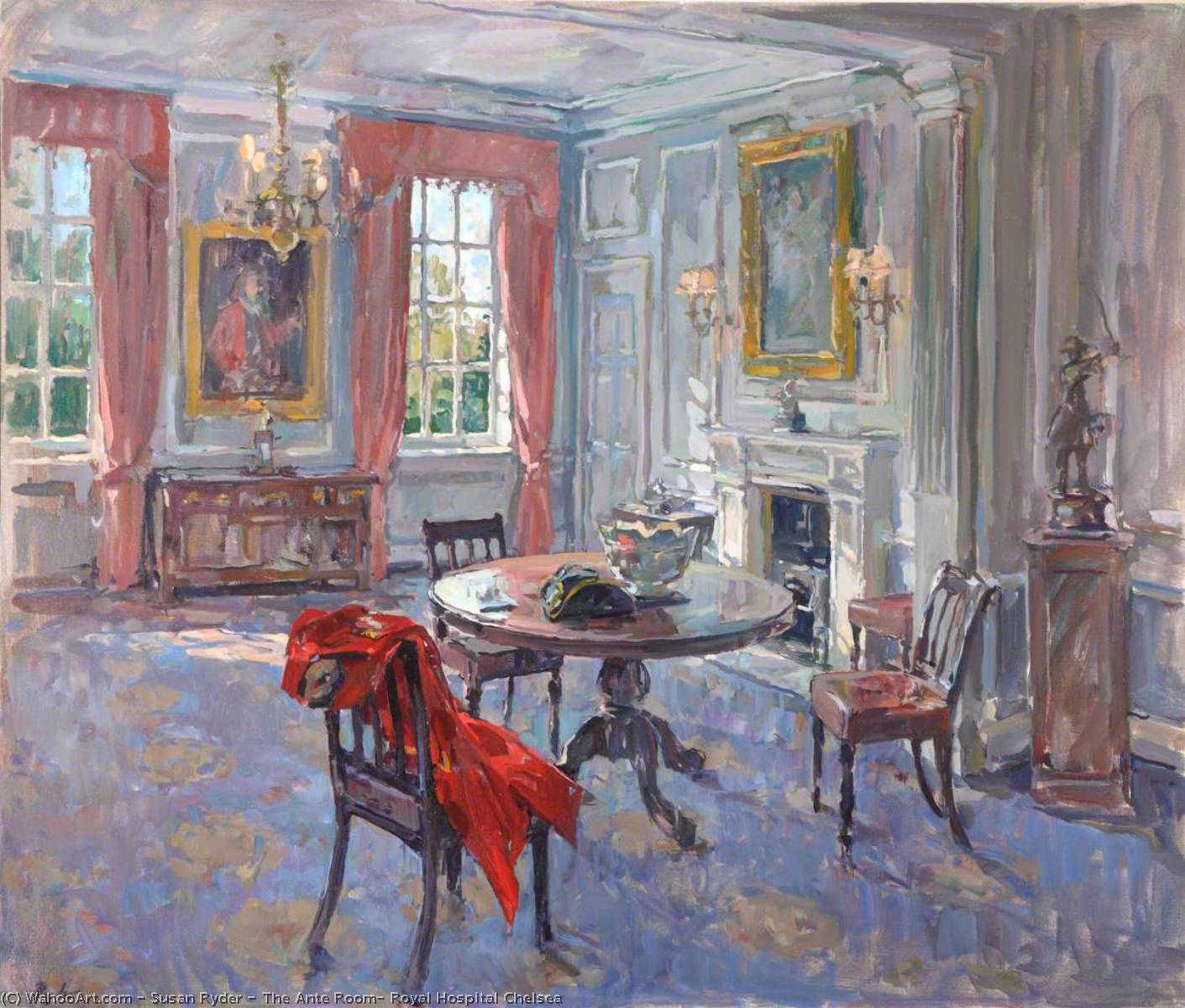 Wikioo.org - The Encyclopedia of Fine Arts - Painting, Artwork by Susan Ryder - The Ante Room, Royal Hospital Chelsea