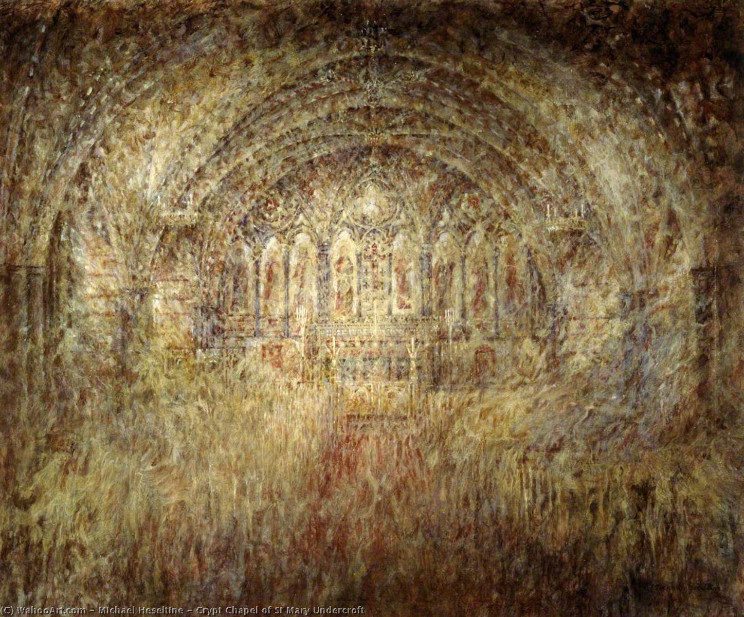 Wikioo.org - The Encyclopedia of Fine Arts - Painting, Artwork by Michael Heseltine - Crypt Chapel of St Mary Undercroft