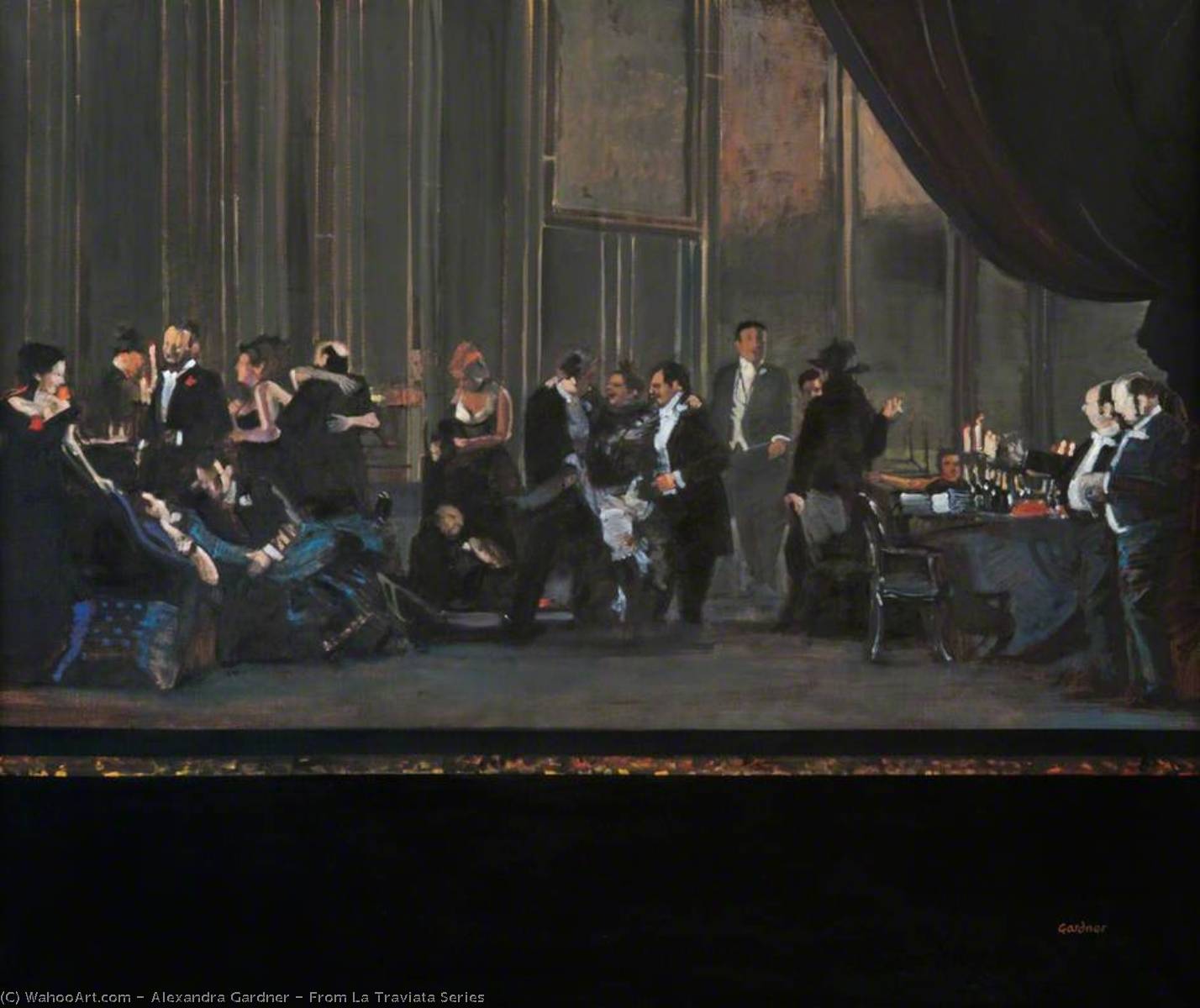Wikioo.org - The Encyclopedia of Fine Arts - Painting, Artwork by Alexandra Gardner - From La Traviata Series