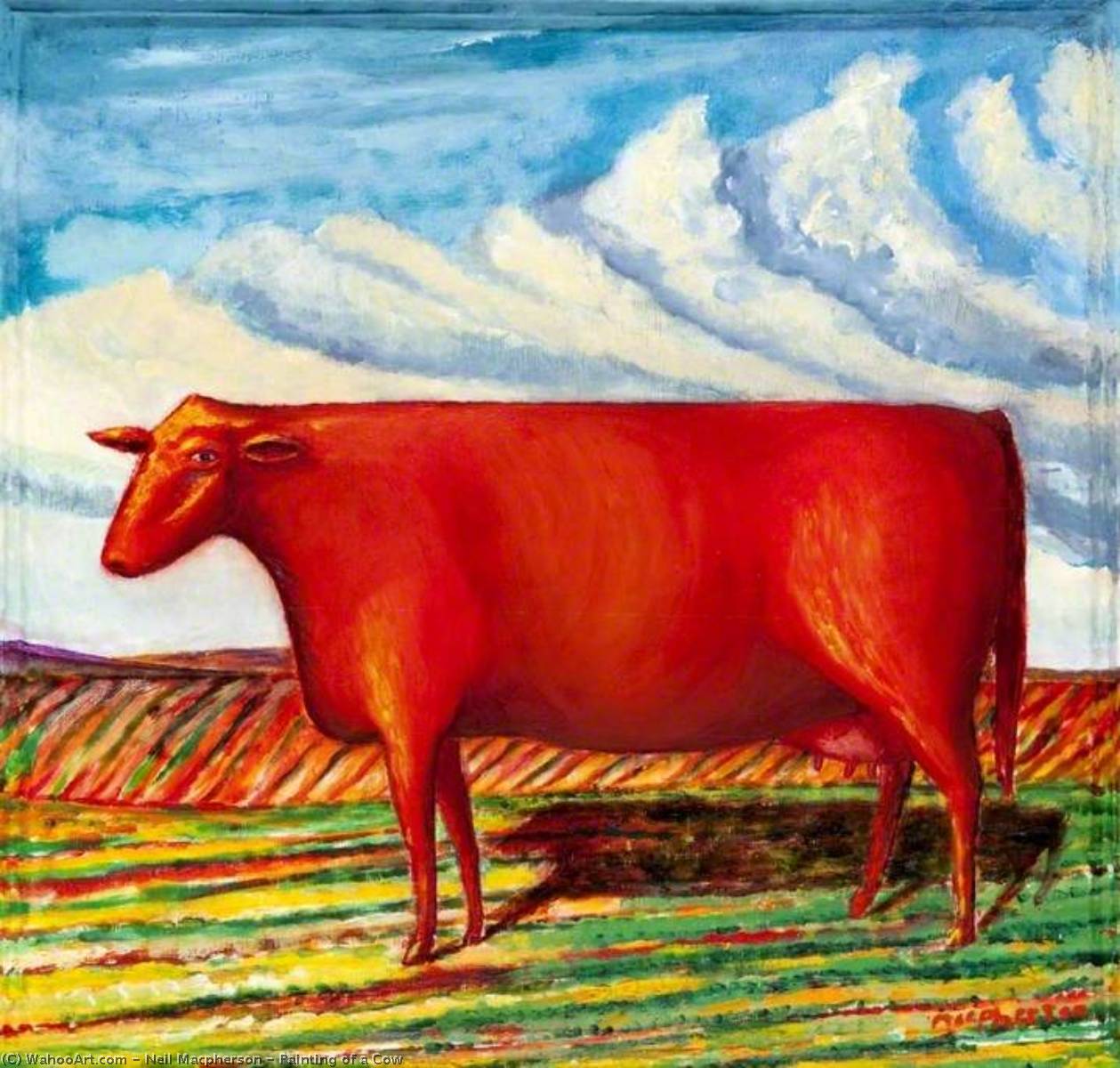 Wikioo.org - The Encyclopedia of Fine Arts - Painting, Artwork by Neil Macpherson - Painting of a Cow