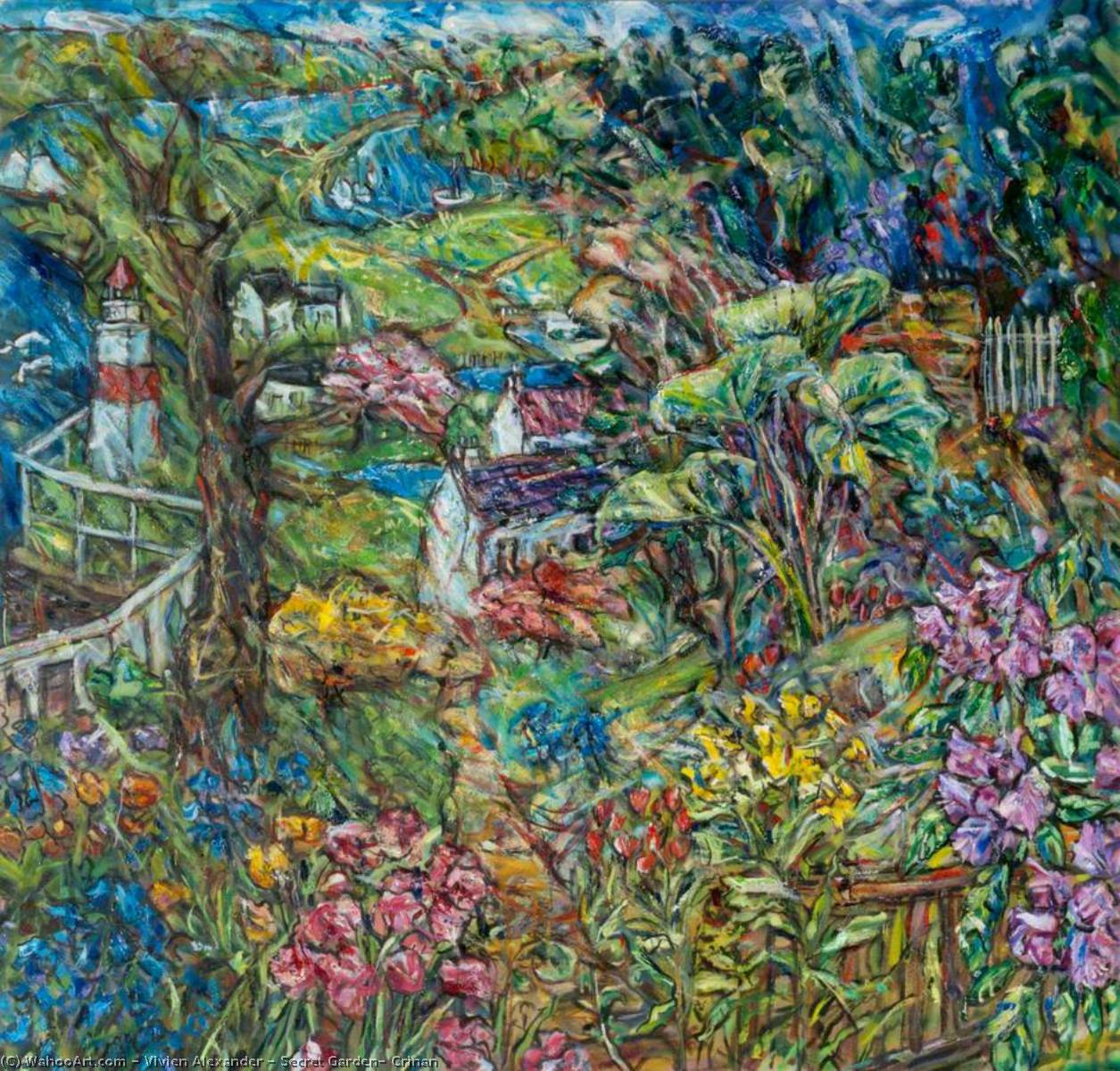 Wikioo.org - The Encyclopedia of Fine Arts - Painting, Artwork by Vivien Alexander - Secret Garden, Crinan