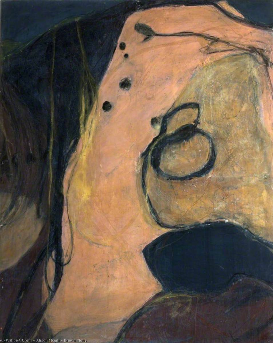 WikiOO.org - Encyclopedia of Fine Arts - Maalaus, taideteos Alison Mcgill - Brown Blobs