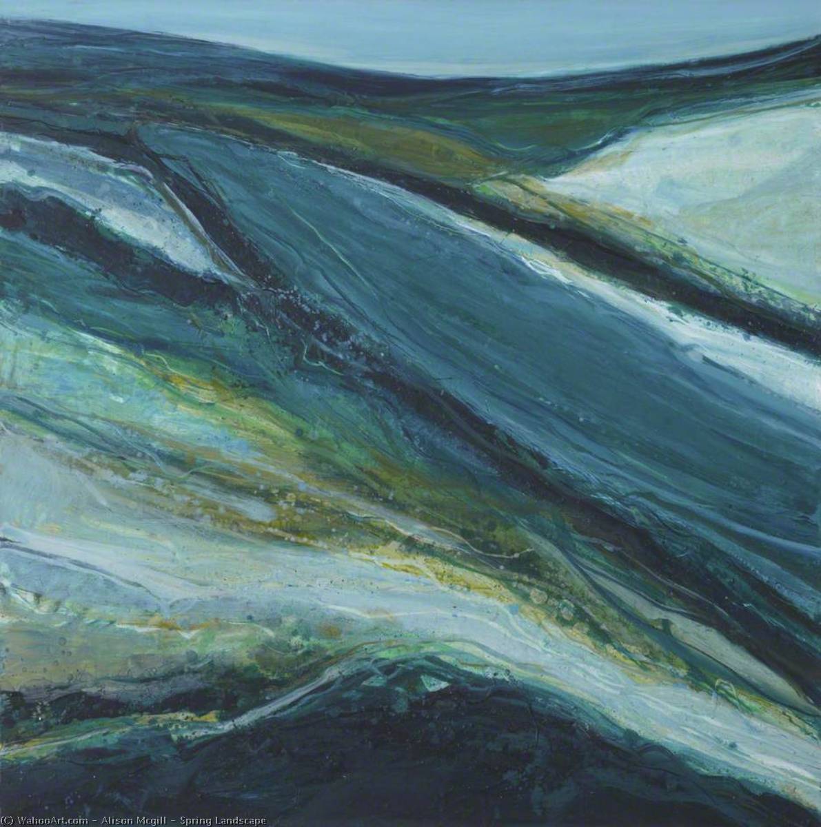 Wikioo.org - The Encyclopedia of Fine Arts - Painting, Artwork by Alison Mcgill - Spring Landscape