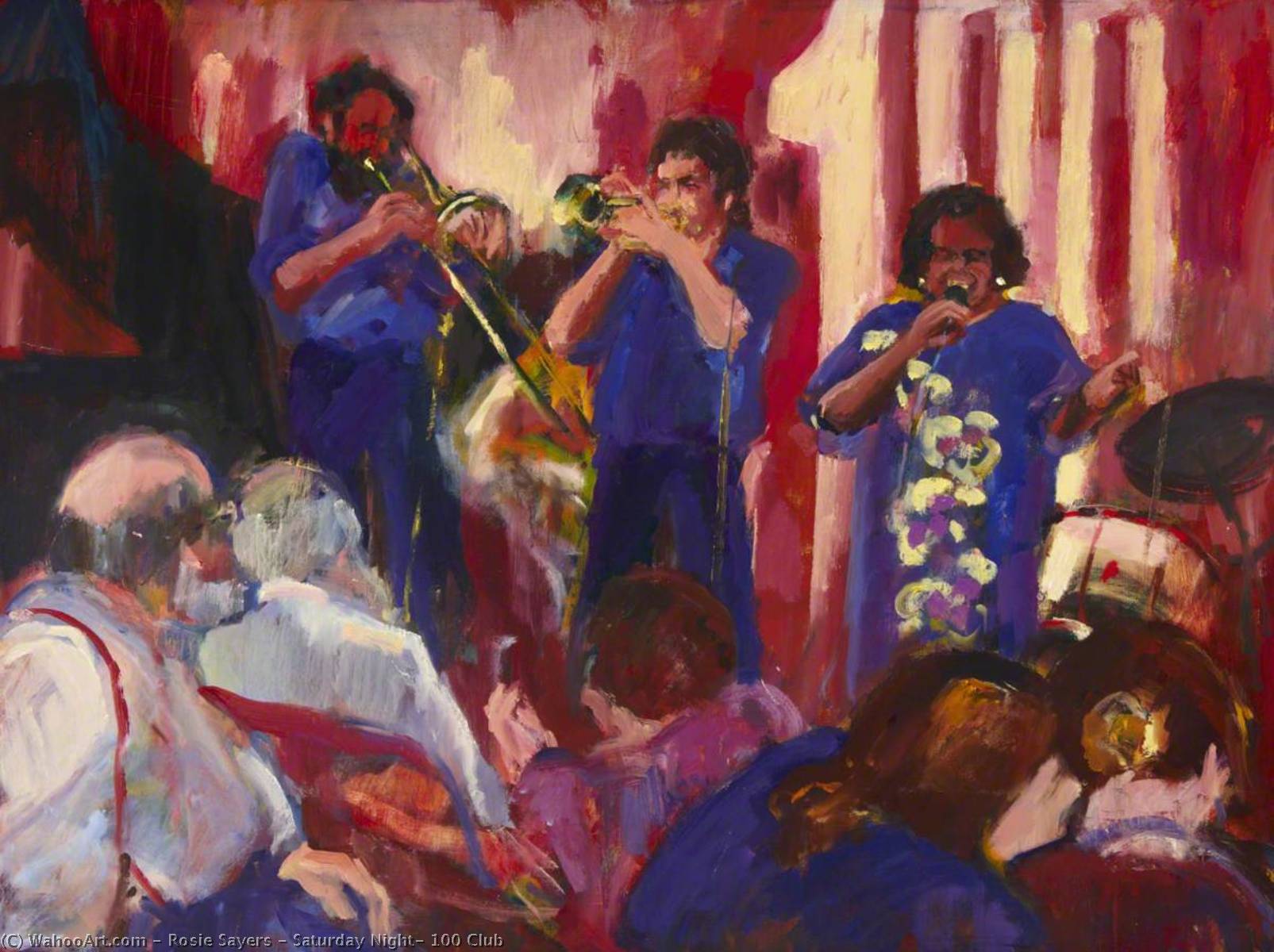 Wikioo.org - The Encyclopedia of Fine Arts - Painting, Artwork by Rosie Sayers - Saturday Night, 100 Club
