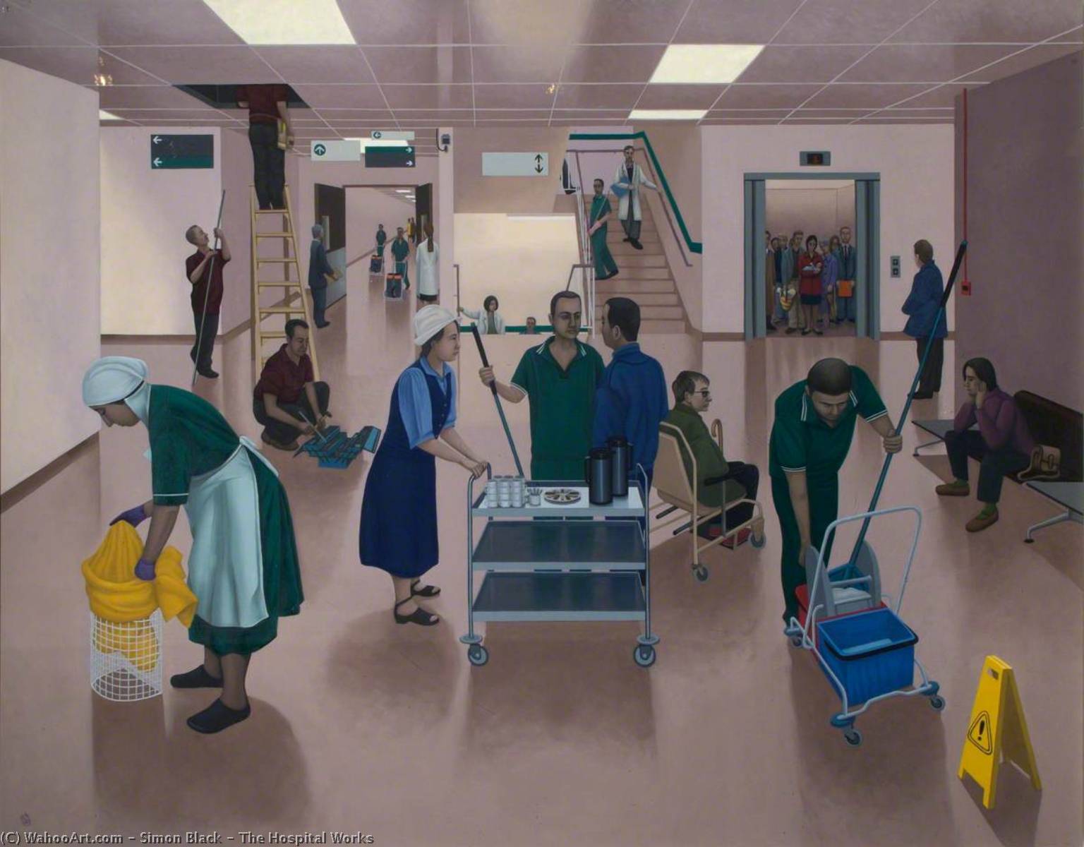Wikioo.org - The Encyclopedia of Fine Arts - Painting, Artwork by Simon Black - The Hospital Works