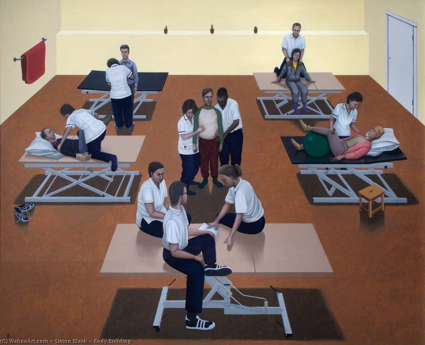 Wikioo.org - The Encyclopedia of Fine Arts - Painting, Artwork by Simon Black - Body Building