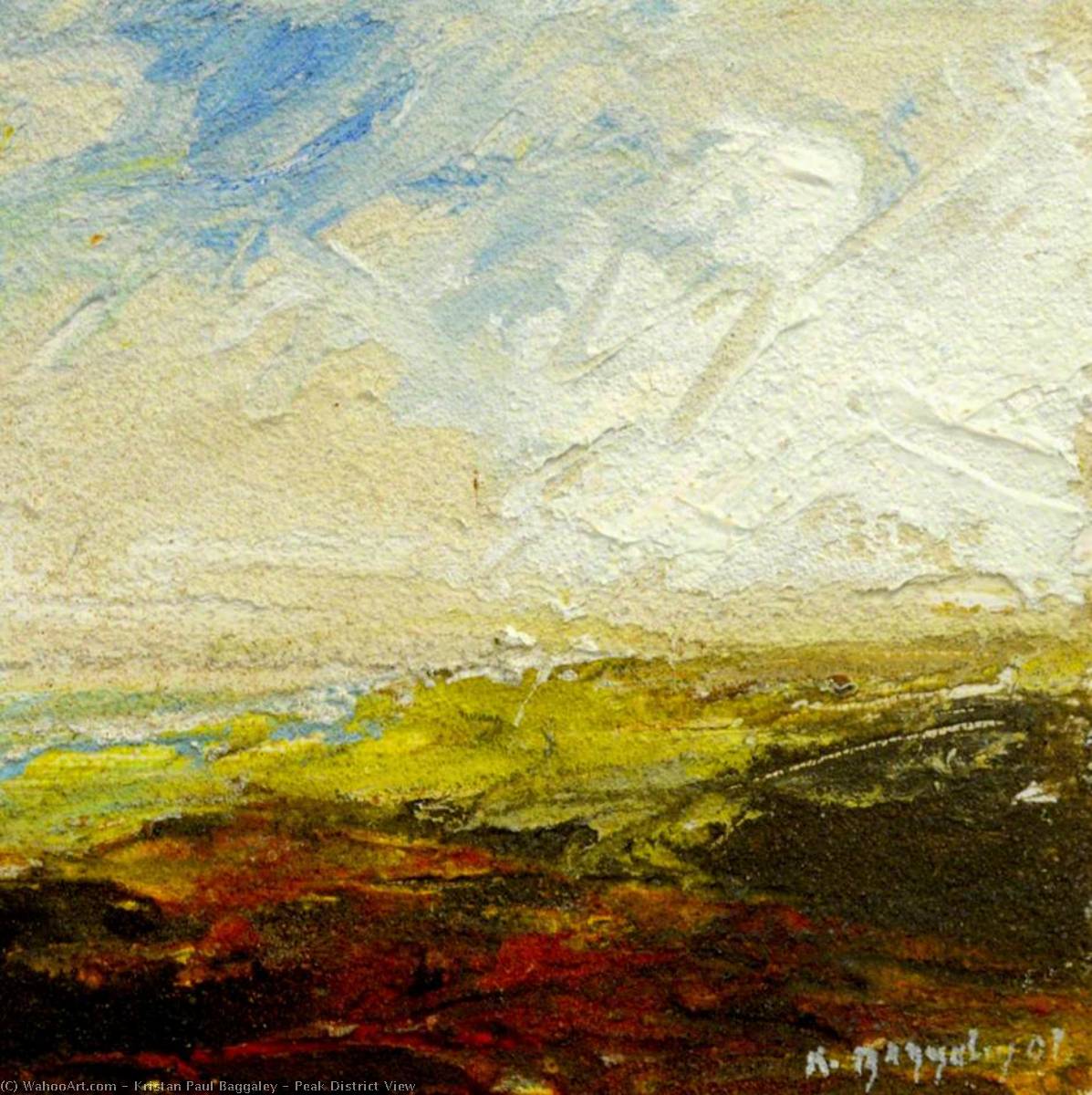 Wikioo.org - The Encyclopedia of Fine Arts - Painting, Artwork by Kristan Paul Baggaley - Peak District View