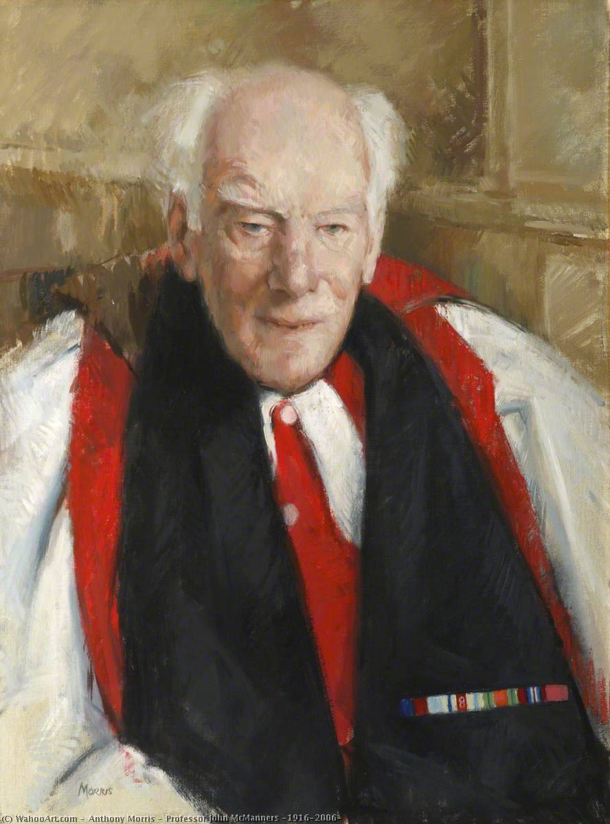 Wikioo.org - The Encyclopedia of Fine Arts - Painting, Artwork by Anthony Morris - Professor John McManners (1916–2006)