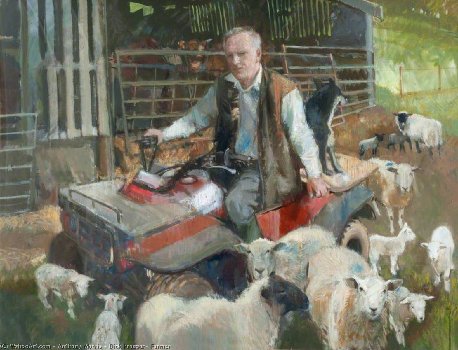 Wikioo.org - The Encyclopedia of Fine Arts - Painting, Artwork by Anthony Morris - Dick Prosser, Farmer