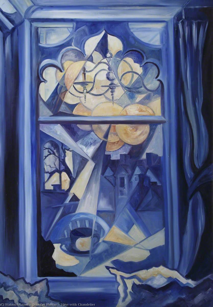 WikiOO.org - Encyclopedia of Fine Arts - Lukisan, Artwork Jennifer Murray - View with Chandelier