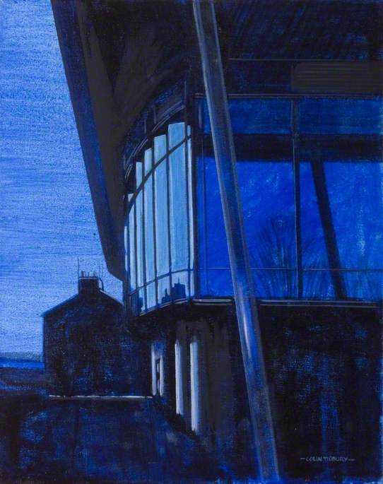 Wikioo.org - The Encyclopedia of Fine Arts - Painting, Artwork by Colin David Tidbury - Pool Building by Night