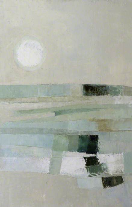Wikioo.org - The Encyclopedia of Fine Arts - Painting, Artwork by Judith Carola Shackleton - Landscape with Moon