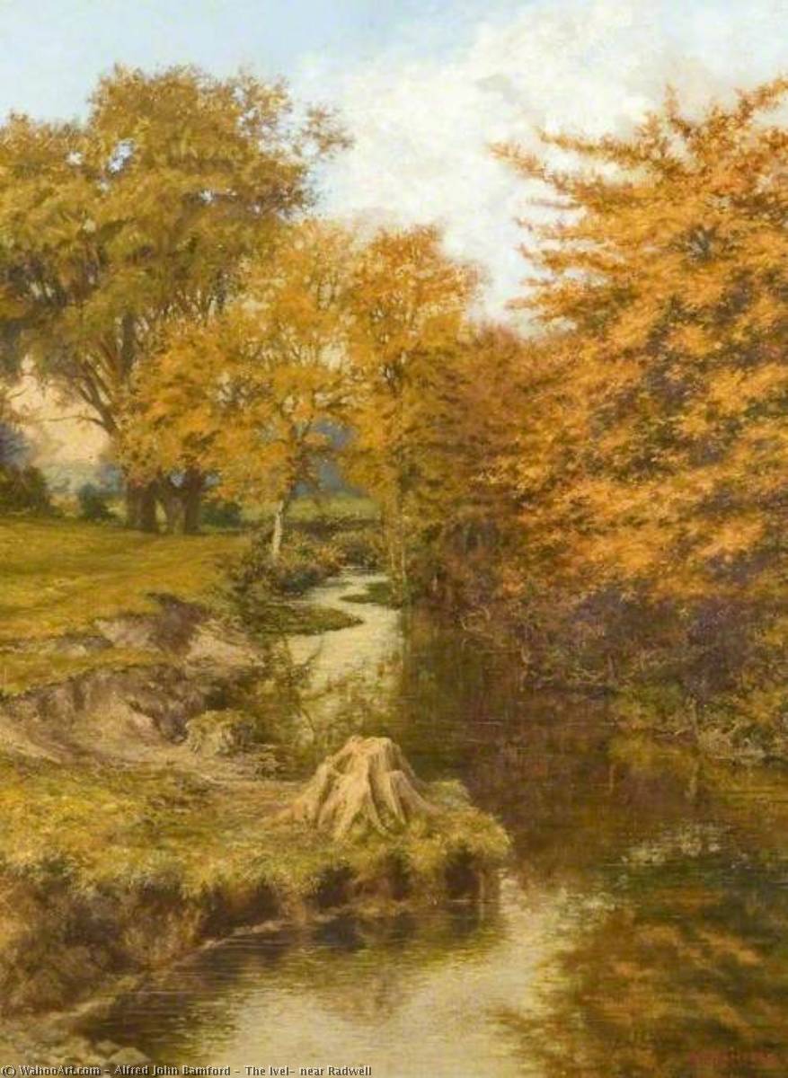 Wikioo.org - The Encyclopedia of Fine Arts - Painting, Artwork by Alfred John Bamford - The Ivel, near Radwell