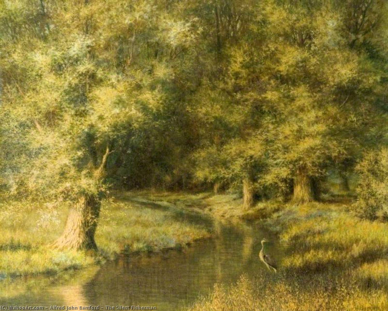 Wikioo.org - The Encyclopedia of Fine Arts - Painting, Artwork by Alfred John Bamford - The Silent Fisherman