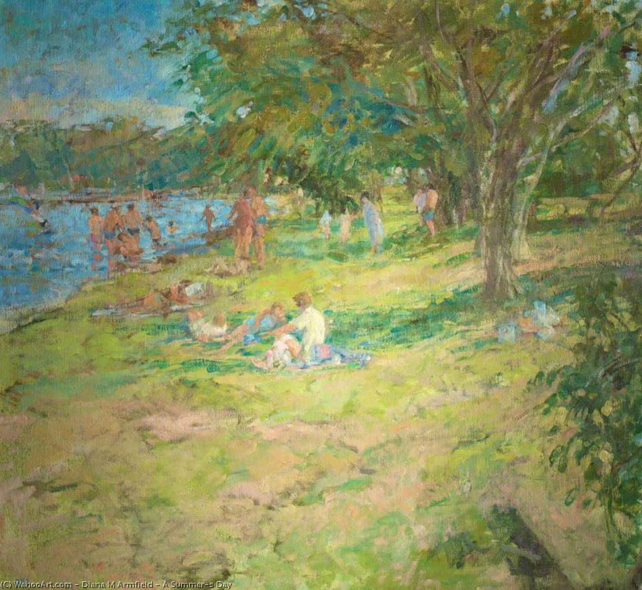 Wikioo.org - The Encyclopedia of Fine Arts - Painting, Artwork by Diana M Armfield - A Summer’s Day