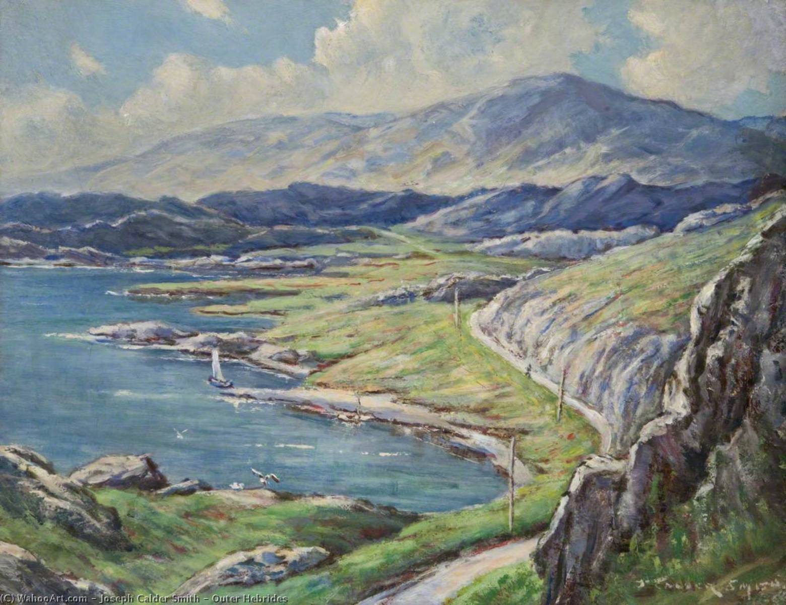 Wikioo.org - The Encyclopedia of Fine Arts - Painting, Artwork by Joseph Calder Smith - Outer Hebrides