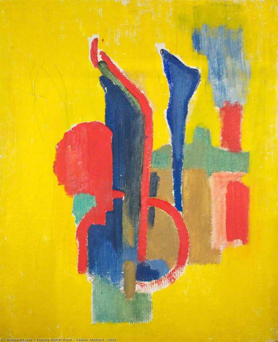 Wikioo.org - The Encyclopedia of Fine Arts - Painting, Artwork by Pamela Muriel Ward - Yellow Abstract (recto)
