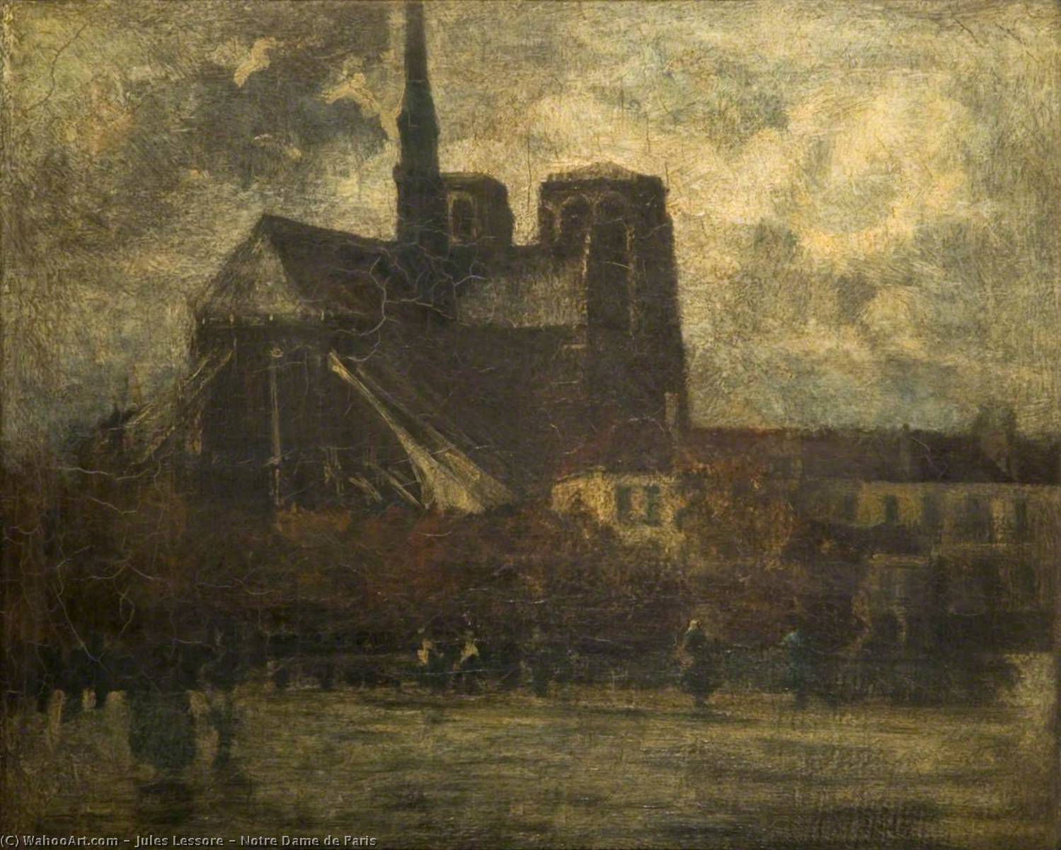 Wikioo.org - The Encyclopedia of Fine Arts - Painting, Artwork by Jules Lessore - Notre Dame de Paris