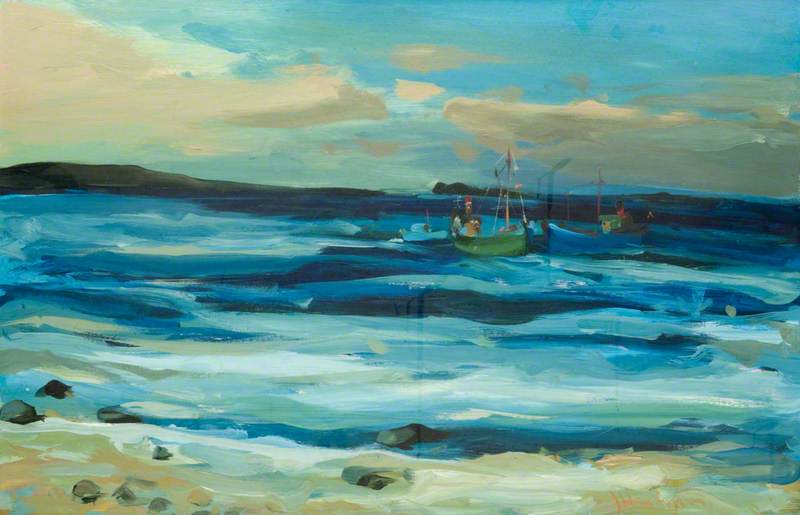 Wikioo.org - The Encyclopedia of Fine Arts - Painting, Artwork by James Harrigan - Off the Coast