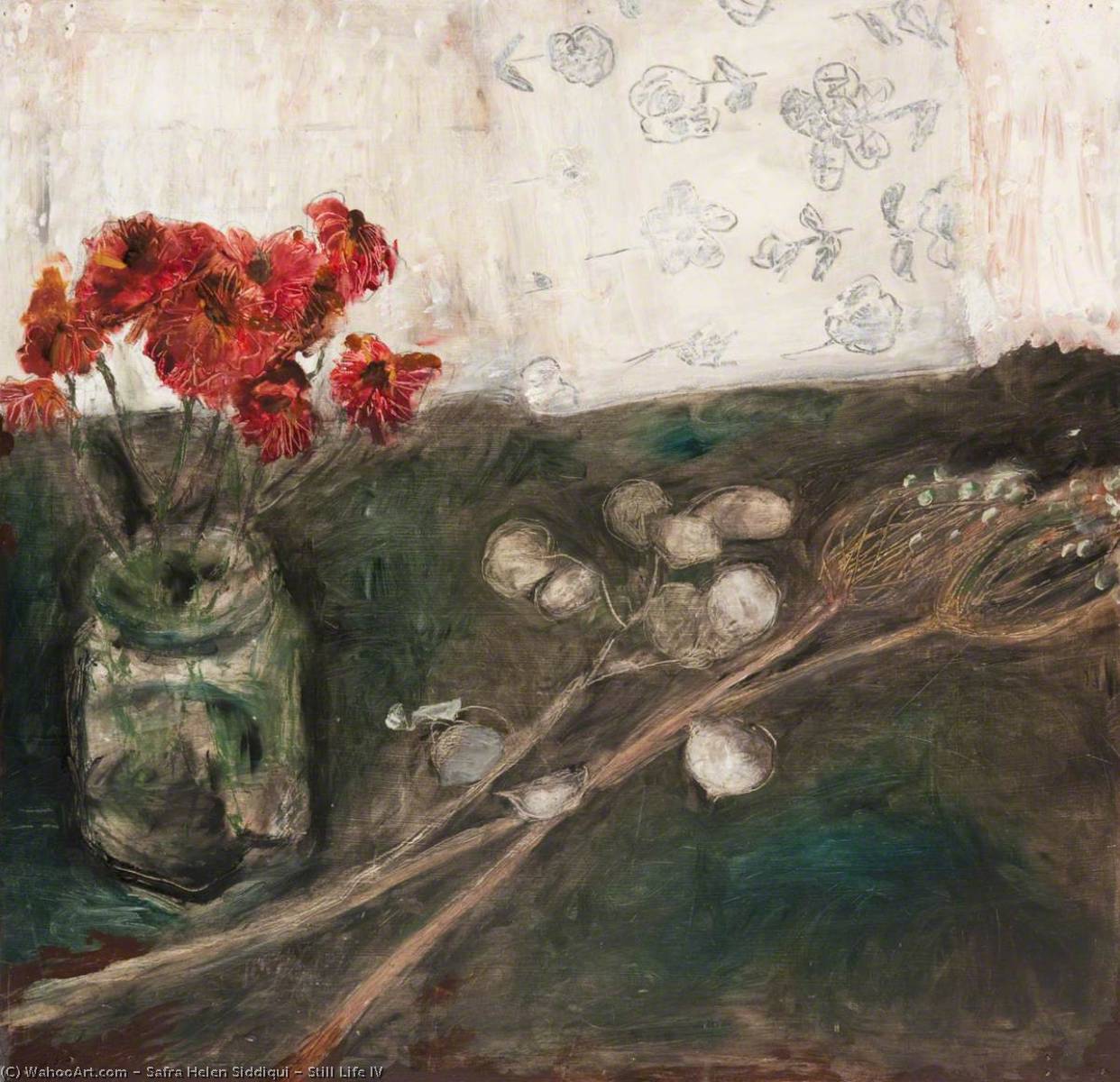 Wikioo.org - The Encyclopedia of Fine Arts - Painting, Artwork by Safra Helen Siddiqui - Still Life IV