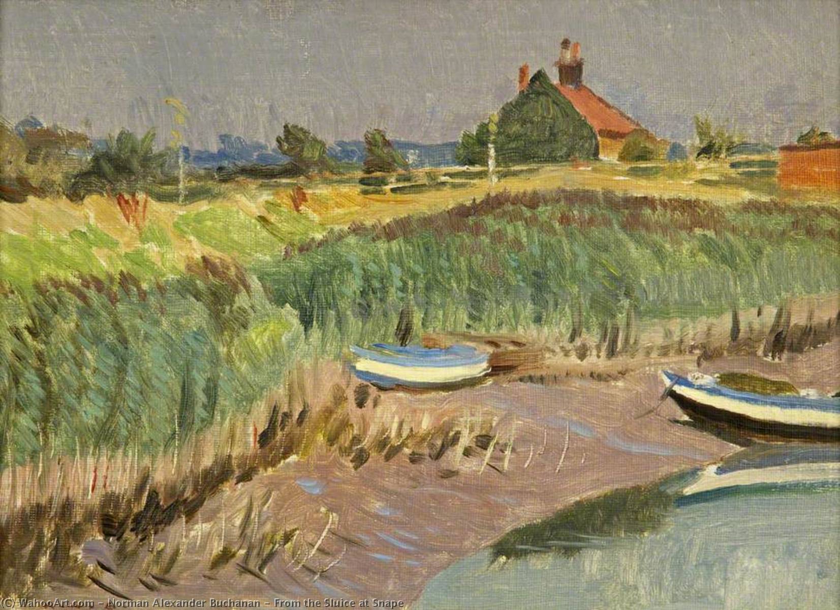 Wikioo.org - The Encyclopedia of Fine Arts - Painting, Artwork by Norman Alexander Buchanan - From the Sluice at Snape