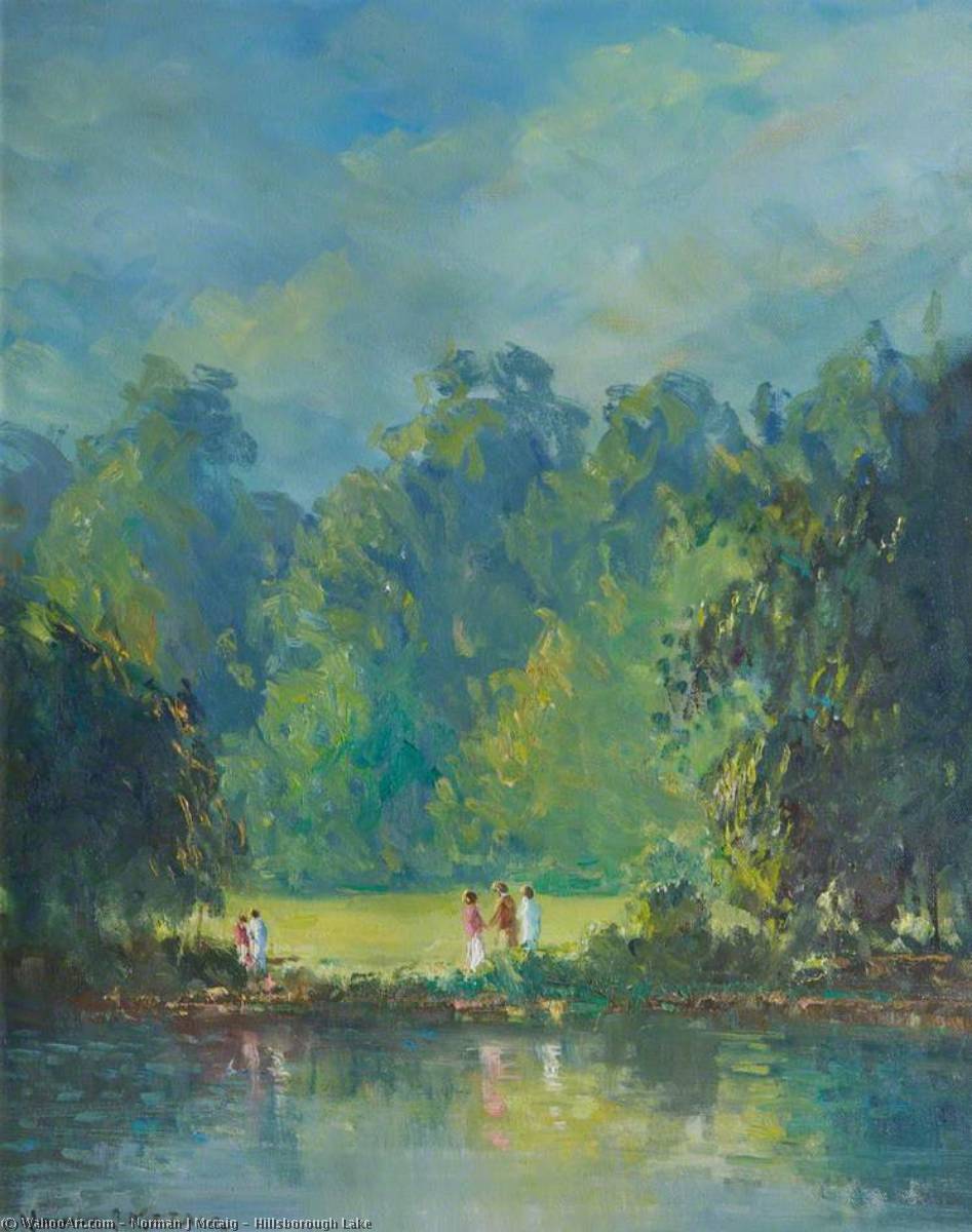 Wikioo.org - The Encyclopedia of Fine Arts - Painting, Artwork by Norman J Mccaig - Hillsborough Lake