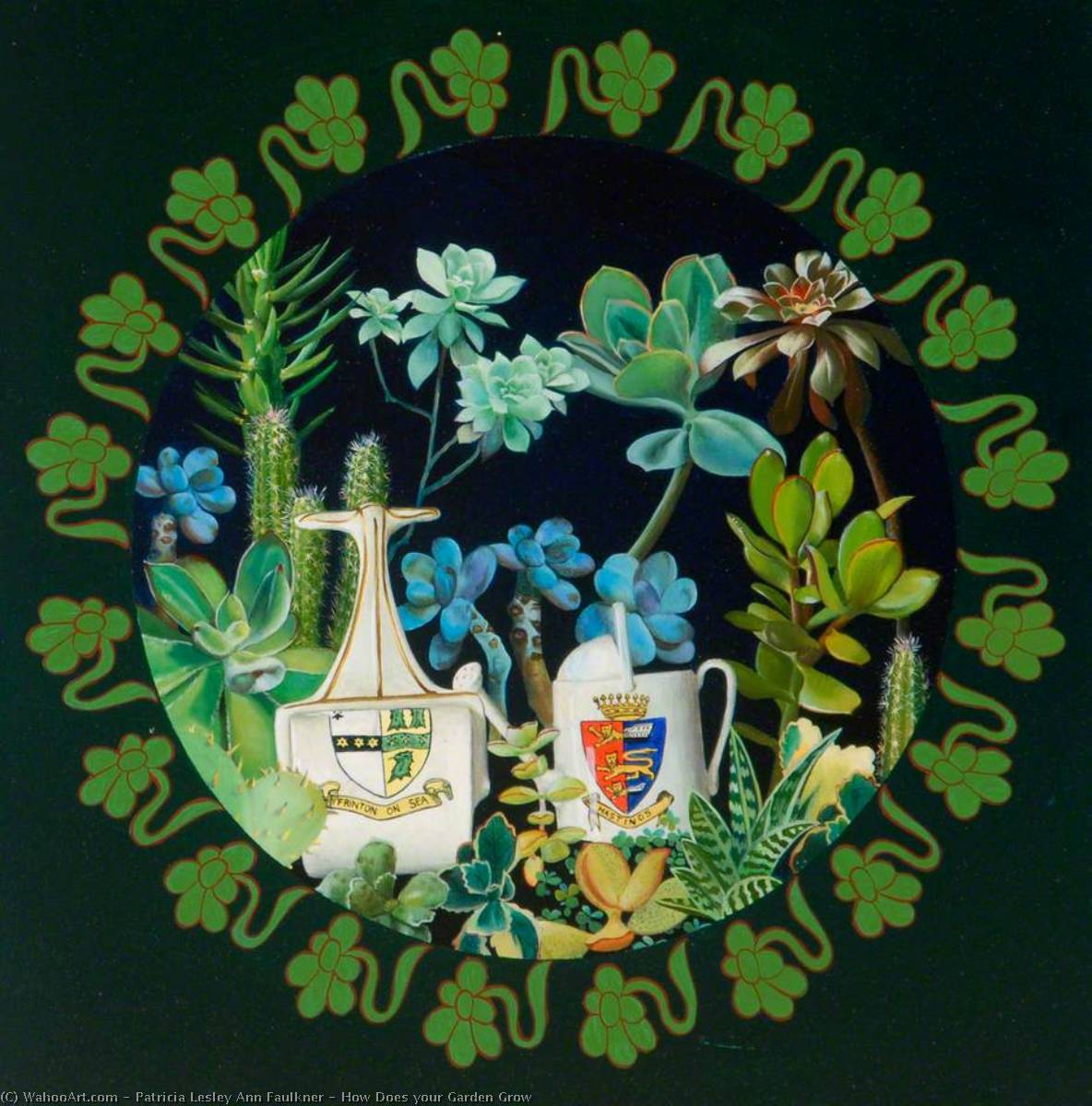 Wikioo.org - The Encyclopedia of Fine Arts - Painting, Artwork by Patricia Lesley Ann Faulkner - How Does your Garden Grow