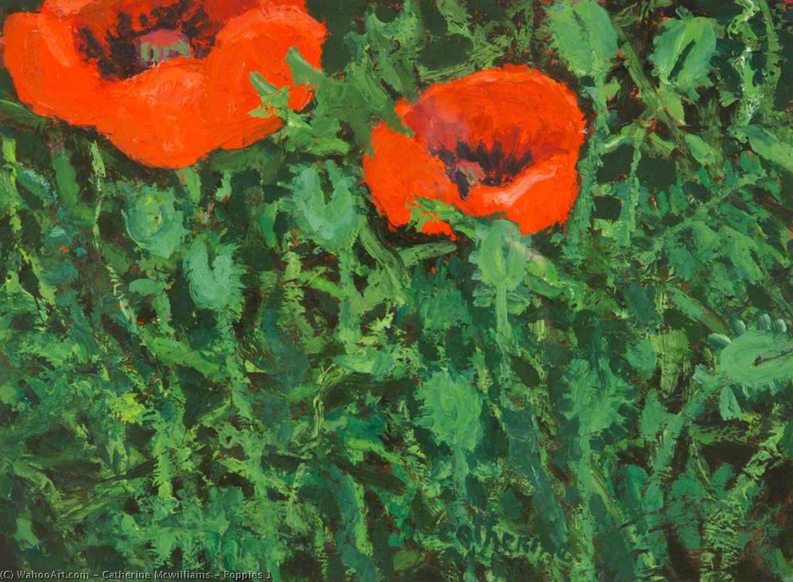 Wikioo.org - The Encyclopedia of Fine Arts - Painting, Artwork by Catherine Mcwilliams - Poppies 1