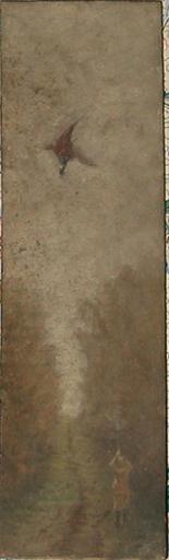 Wikioo.org - The Encyclopedia of Fine Arts - Painting, Artwork by Peulot Ernest - Chasseur tirant un faisan dans une allée